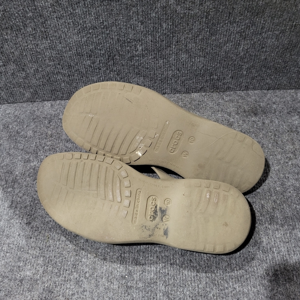 Crocs Swiftwater slide Sandal Brown Slip On Sz 10 Comfort - Picture 2 of 6
